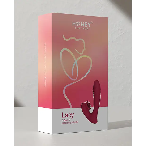 Lacy G-Spot Vibrator w/Tongue Licker - Vibrators