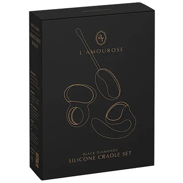 Lamourose Paramour Silicone Cradles - Black - Stimulators
