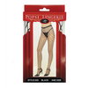 Large Fence Net Pantyhose Black O/S - Lingerie - Packaged