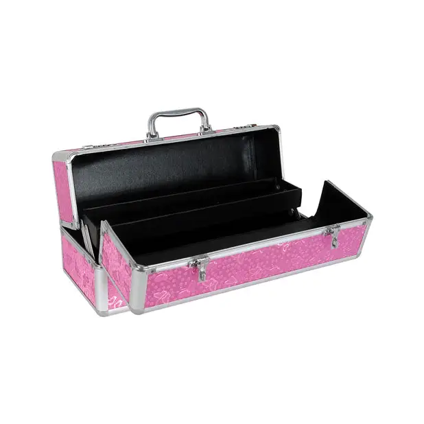 Large Lockable Vibrator Case - Pink - Storage Cases & Bags