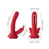 Layla Rosy Butterfly Clit Stimulator Flapping G-Spot Vibrator - Red - Stimulators