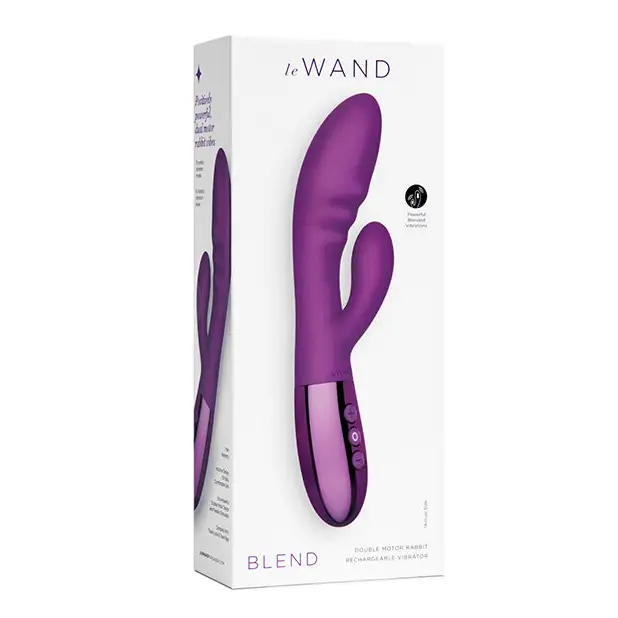 Le Wand BLEND Double Motor Rabbit Rechargeable Vibrator - Cherry - Vibrators