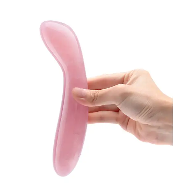 Le Wand Crystal G-Wand Stimulator - Rose Quartz - Dongs & Dildos