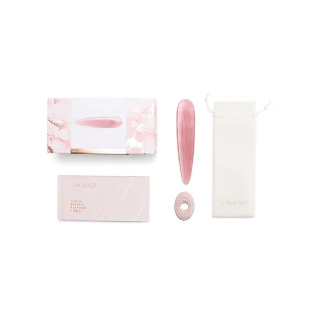 Le Wand Crystal Wand - Rose Quartz - Dongs & Dildos