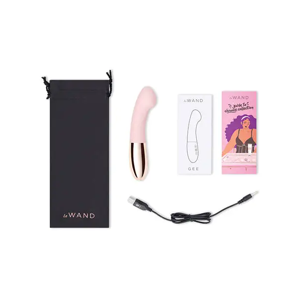 Le Wand GEE G-Spot Targeting Rechargeable Vibrator - Rose Gold - Vibrators