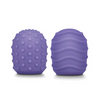 Le Wand Petite Pack of 2 Silicone Texture Covers - Violet - Massage Products