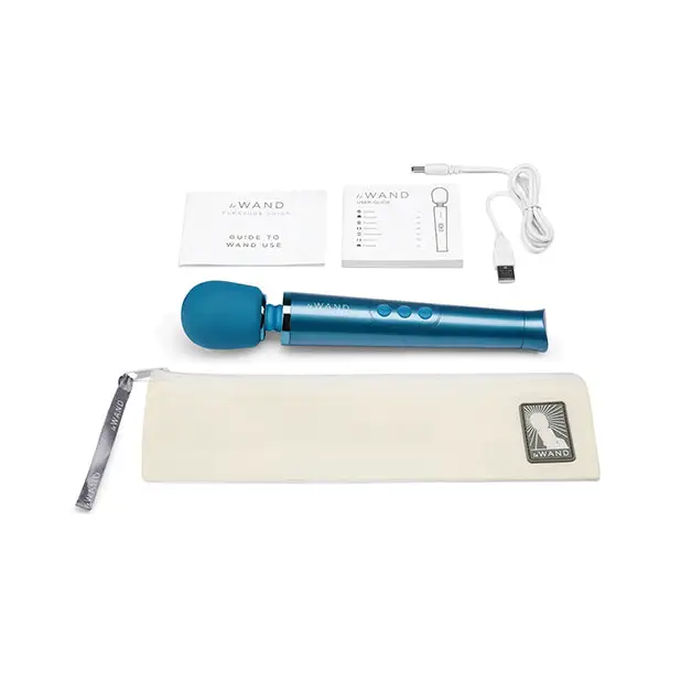 Le Wand Petite Rechargeable Massager - Blue - Massage Products