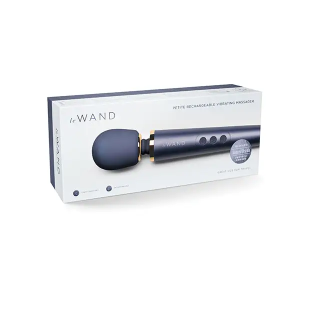 Le Wand Petite Rechargeable Vibrating Massager - Navy - Massage Products