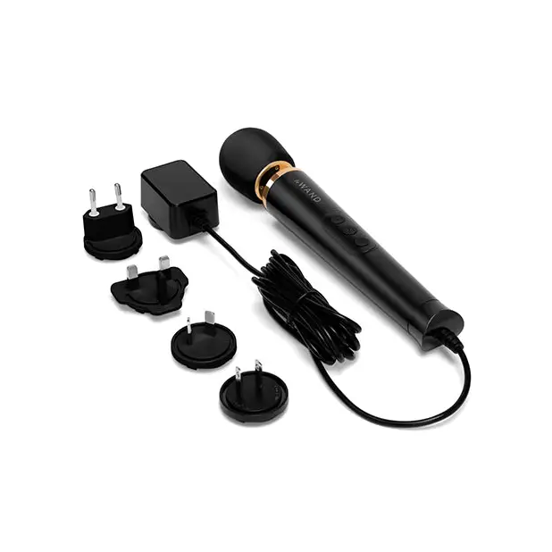 Le Wand Powerful Petite Plug-In Vibrating Massager - Black - Massage Products