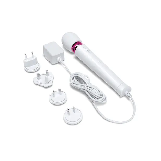 Le Wand Powerful Petite Plug-In Vibrating Massager - White - Massage Products