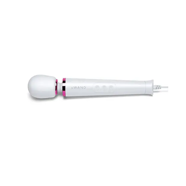 Le Wand Powerful Petite Plug-In Vibrating Massager - White - Massage Products