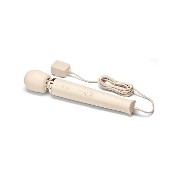 Le Wand Powerful Plug-In Vibrating Massager - Cream - Massage Products