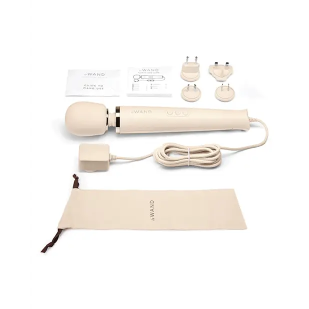 Le Wand Powerful Plug-In Vibrating Massager - Cream - Massage Products