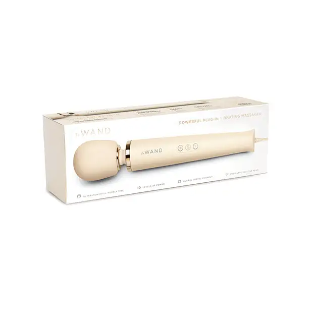 Le Wand Powerful Plug-In Vibrating Massager - Cream - Massage Products