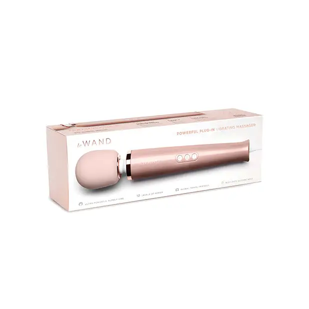 Le Wand Powerful Plug-In Vibrating Massager - Rose Gold - Massage Products