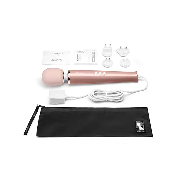 Le Wand Powerful Plug-In Vibrating Massager - Rose Gold - Massage Products