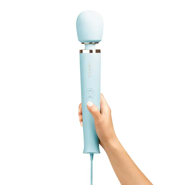 Le Wand Powerful Plug-In Vibrating Massager - Sky Blue - Massage Products