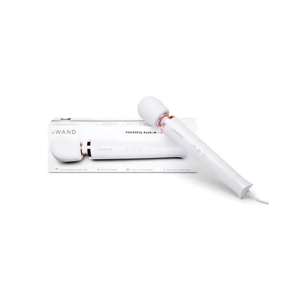 Le Wand Powerful Plug-In Vibrating Massager - White - Massage Products
