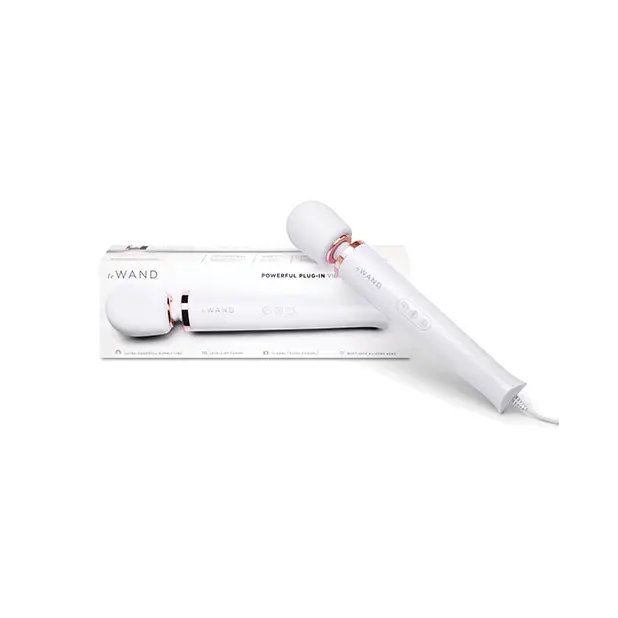 Le Wand Powerful Plug-In Vibrating Massager - White - Massage Products