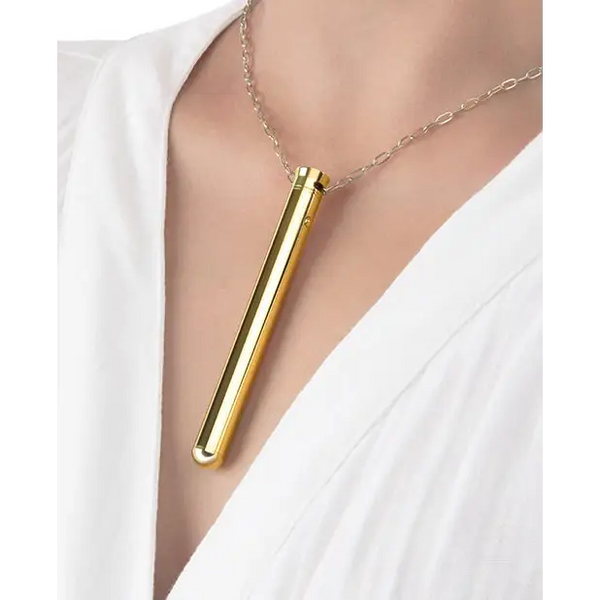 Le Wand Vibrating Necklace - Gold - Stimulators