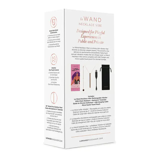 Le Wand Vibrating Necklace - Rose Gold - Stimulators