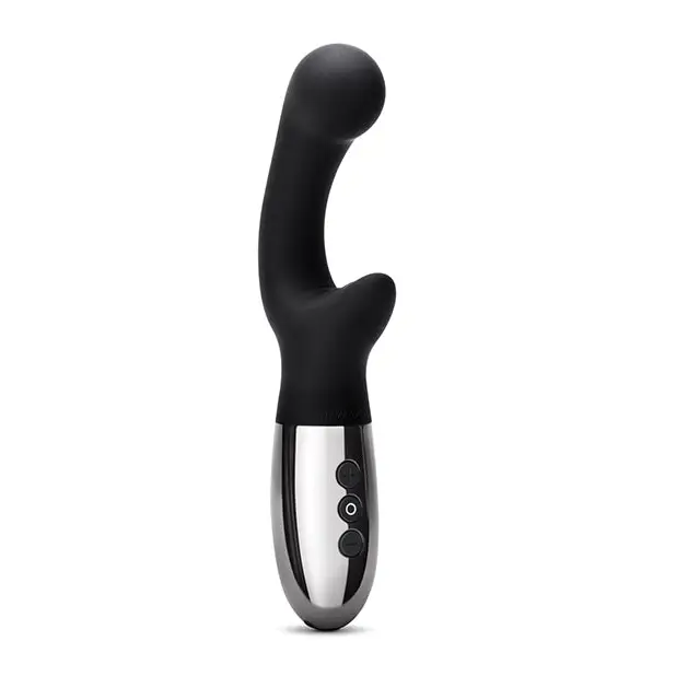 Le Wand XO Double Motor Wave Rechargeable Vibrator - Black - Vibrators