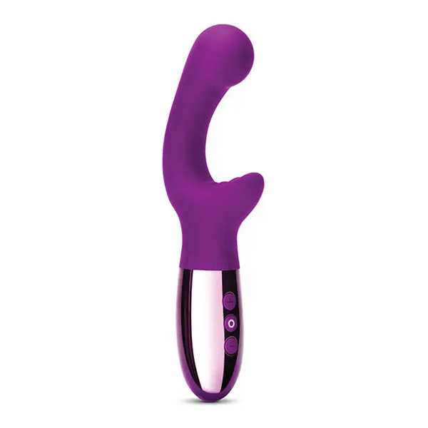 Le Wand XO Double Motor Wave Rechargeable Vibrator - Cherry - Vibrators