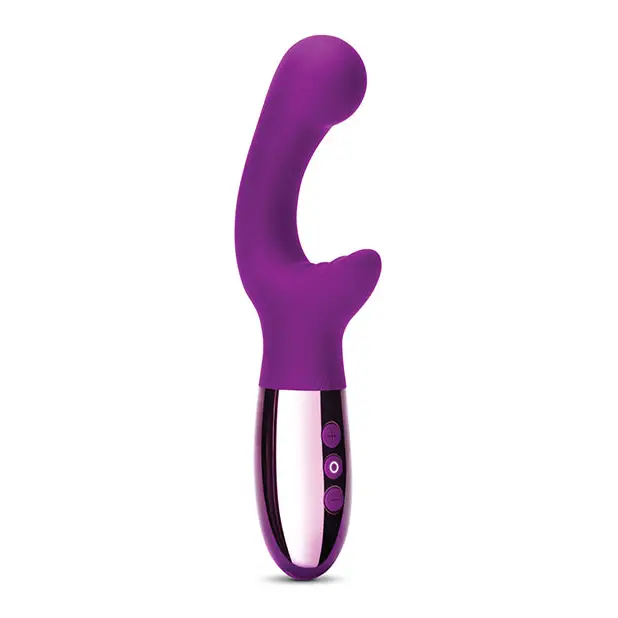 Le Wand XO Double Motor Wave Rechargeable Vibrator - Cherry - Vibrators