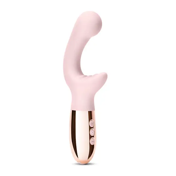 Le Wand XO Double Motor Wave Rechargeable Vibrator - Rose Gold - Vibrators