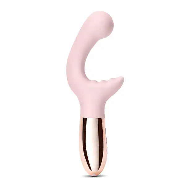 Le Wand XO Double Motor Wave Rechargeable Vibrator - Rose Gold - Vibrators