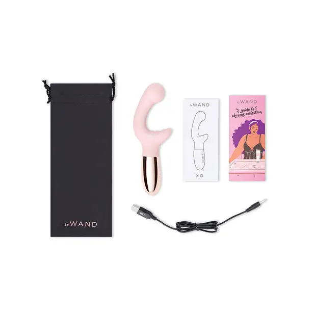 Le Wand XO Double Motor Wave Rechargeable Vibrator - Rose Gold - Vibrators