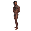 Leather Gemini Double Ring Harness Black O/S - Lingerie - Packaged