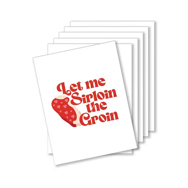Let Me Sirloin The Groin Naughty Greeti - Bachelorette & Party Supplies