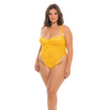 Lexi High Leg Lace Teddy Gold Fusion 3X - Lingerie - Plus/Queen - Hanging