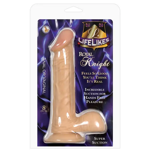 Lifelikes Royal Baron 8’’ Dong w/Suction Cup - Dongs & Dildos