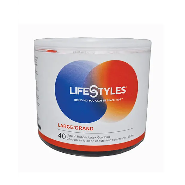 Lifestyles Large Condom - Bowl of 40 - Condoms