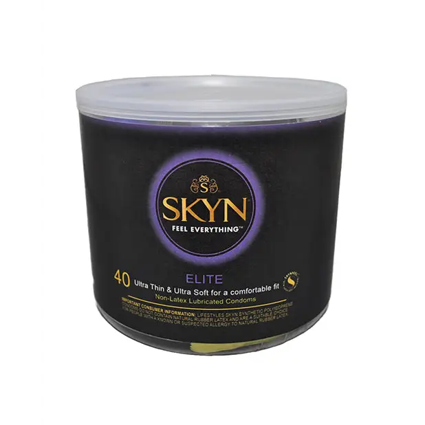 Lifestyles SKYN Elite Ultra Thin Condoms - Bowl of 40 - Condoms