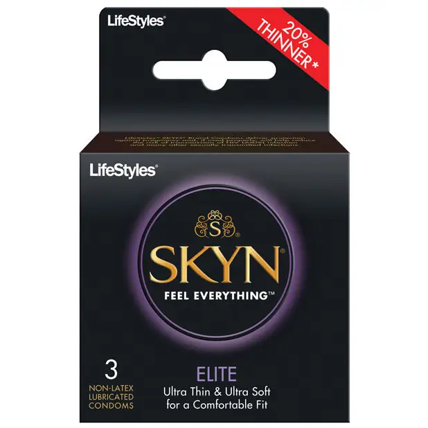 Lifestyles SKYN Elite Ultra Thin Condoms - Pack of 3 - Condoms