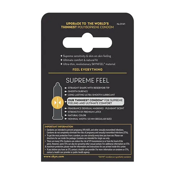 Lifestyles SKYN Supreme Feel Condoms - Pack of 3