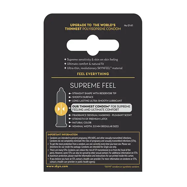 Lifestyles SKYN Supreme Feel Condoms - Pack of 3