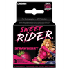 Lifestyles Sweet Rider Condoms - Strawberry Pack of 3 - Condoms