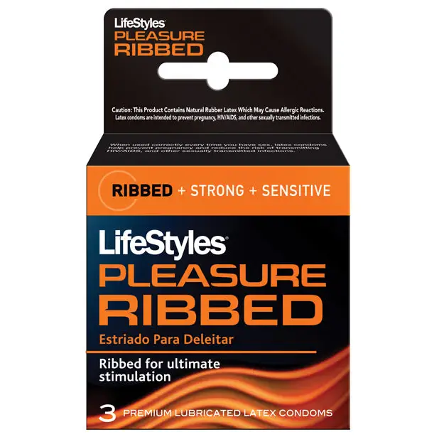 Lifestyles Ultra Ribbed - Box of 3 - Condoms