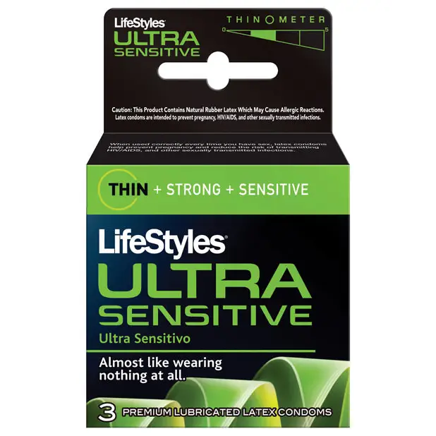 Lifestyles Ultra Sensitive - Box of 3 - Condoms