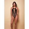 Lights Off Halter Neck Teddy Black O/S - Lingerie - Packaged