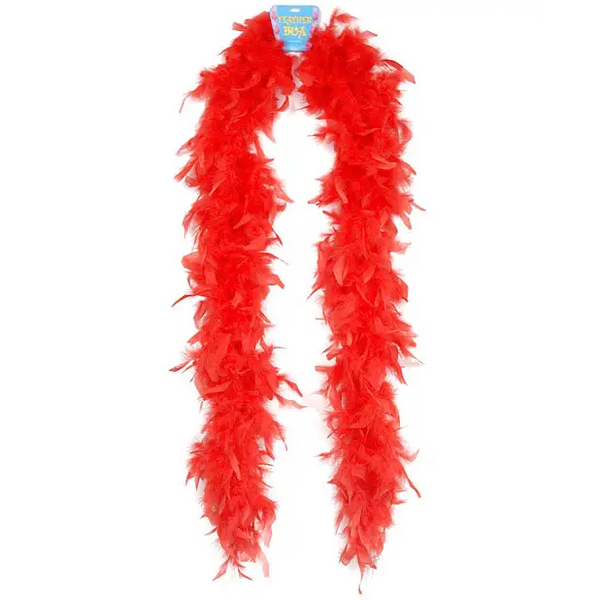 Lightweight Feather Boa - Red - Costumes