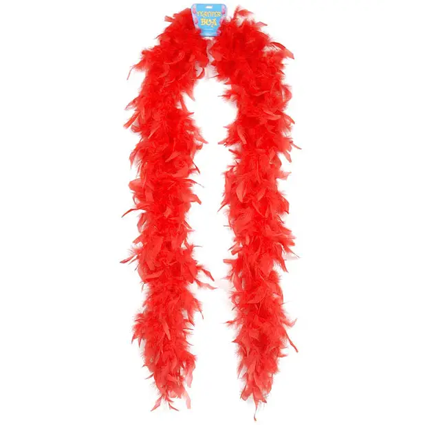 Lightweight Feather Boa - Red - Costumes