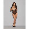 Lingerize Multiwear Teddy (Customize w/Your Favorite Bra) Black L/XL - Lingerie - Hanging