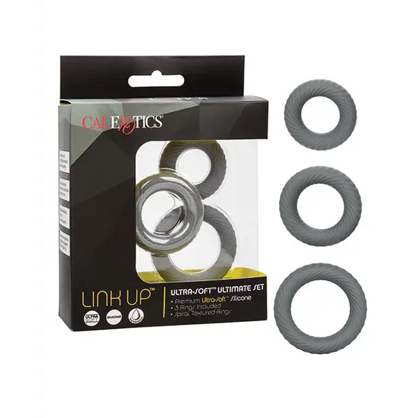 Link Up Ultra Soft Ultimate Set - Grey - Penis Enhancement