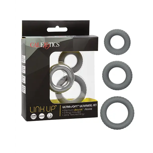 Link Up Ultra Soft Ultimate Set - Grey - Penis Enhancement