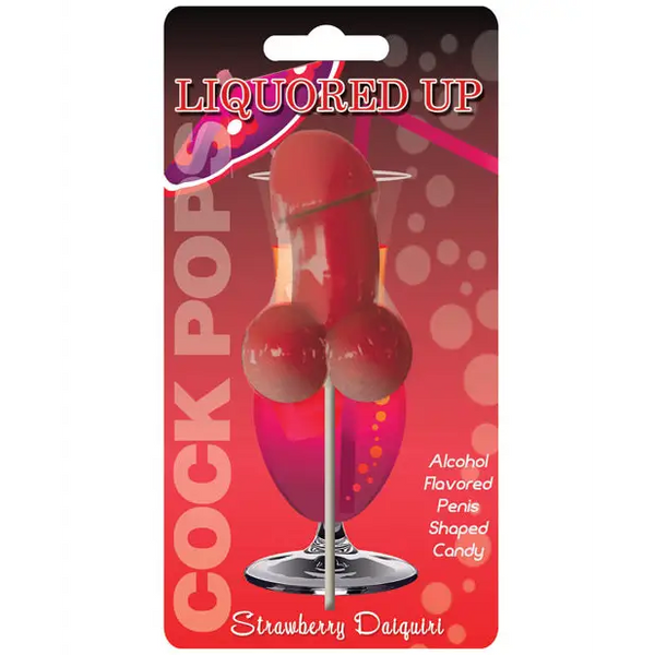 Liquored Up Cock Pop - Strawberry Daiquiri - Bachelorette & Party Supplies